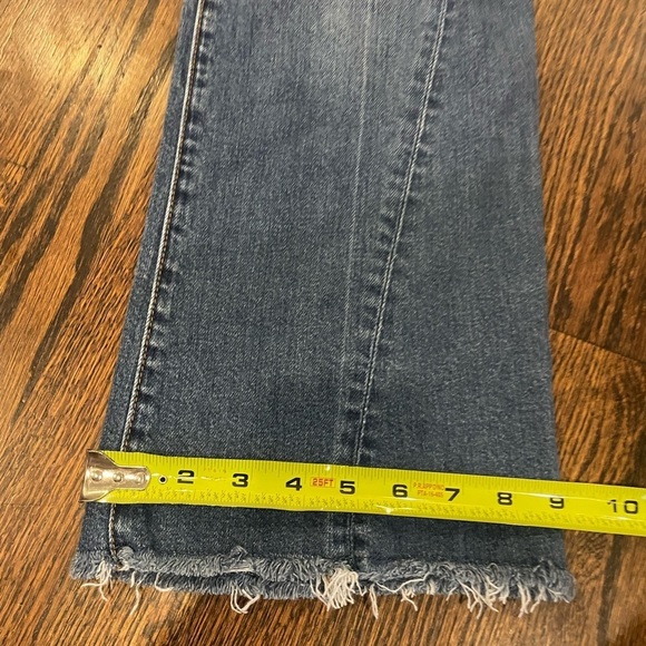 Anthropologie Pilcro High Rise Flare Jeans Raw Hem Size 30 - Picture 12 of 13